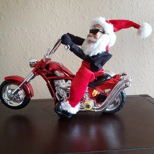 Santa on Motorcycle that plays 'Born to be Wild'